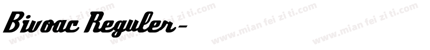 Bivoac Reguler字体转换
